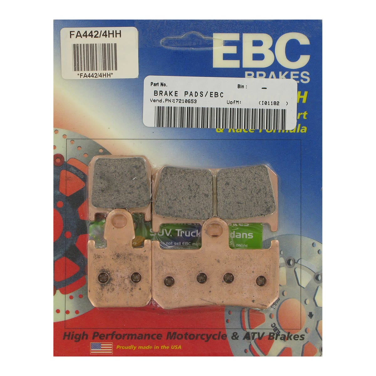 EBC FA442/4HH sintrede bremseklosser foran
